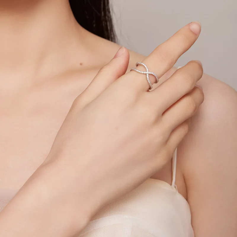 (resim) Pandora Stil Çift Katmanlı Yüzük - BSR386 - Görüntüle 4