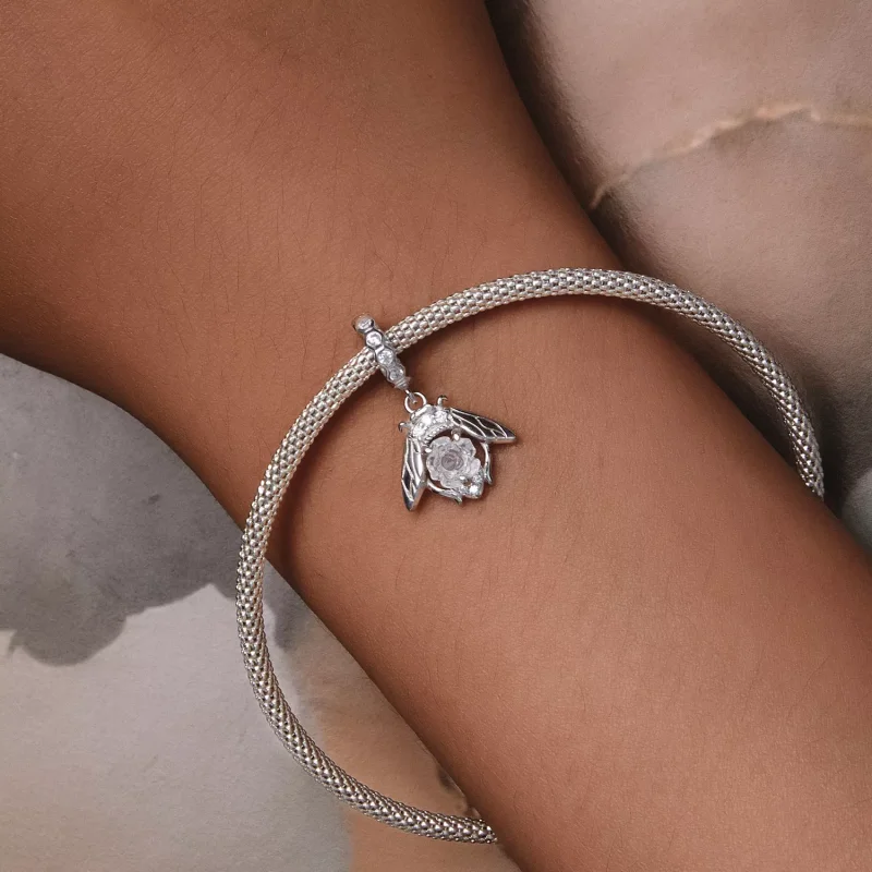 (resim) Pandora Stil Işığa Hassas Arı Gül Sallantı - SCC2598 - Görüntüle 9