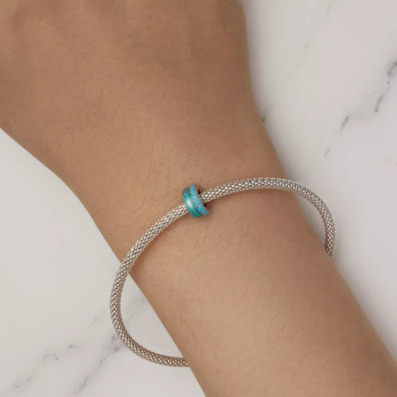 (resim) Pandora Stil Mavi Çift Katmanlı Silikon Aralayıcı - BSC883-TQ - Görüntüle 7