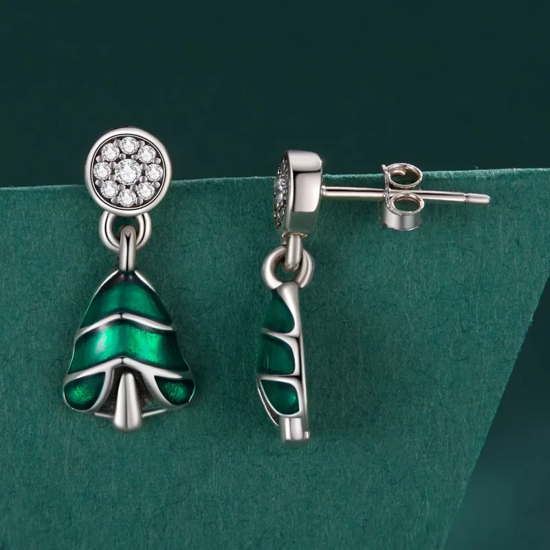 (resim) Pandora Stil Noel Ağacı Küpe - BSE919 - Görüntüle 3