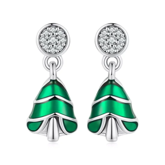 (resim) Pandora Stil Noel Ağacı Küpe - BSE919