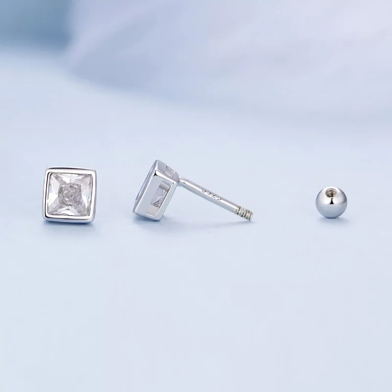 (resim) Pandora Stil Prenses Zirkonya Küpe - BSE885-L - Görüntüle 4