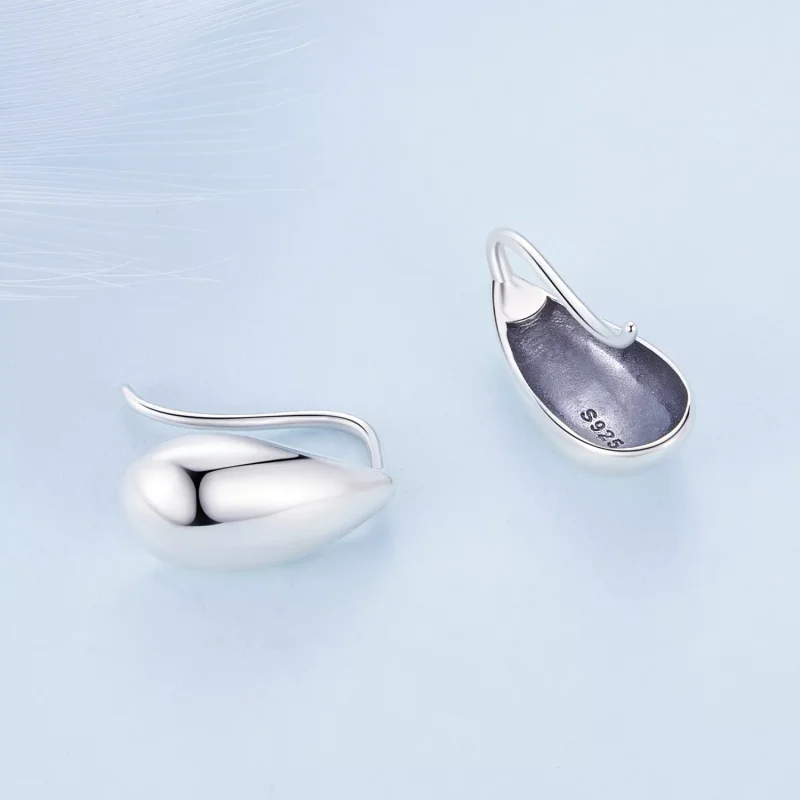 (resim) Pandora Stil Su Damlaları Parıltılı Küpe - BSE869 - Görüntüle 4