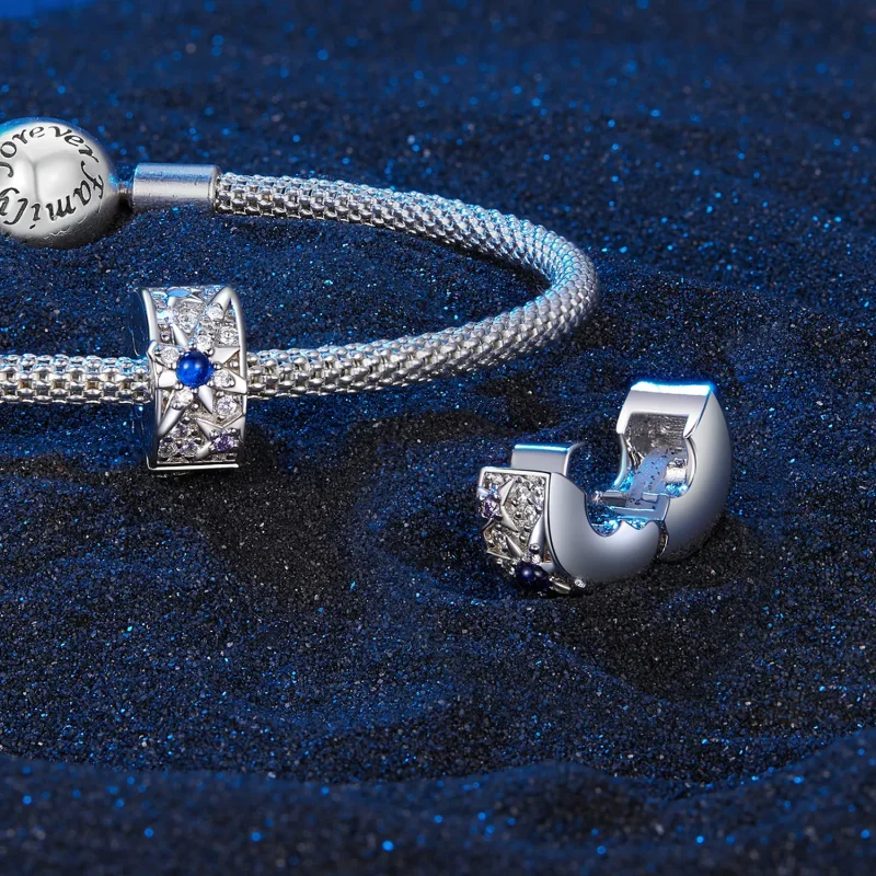 (resim) Pandora Stil Yıldızlı Gündüz ve Gece Klipsi - SCC2555 - Görüntüle 4