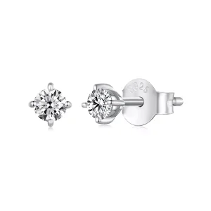 (resim) Pandora Stili 0.1 Ct Moissanit Küpe Yüzükleri (İki Sertifika) - MSE038