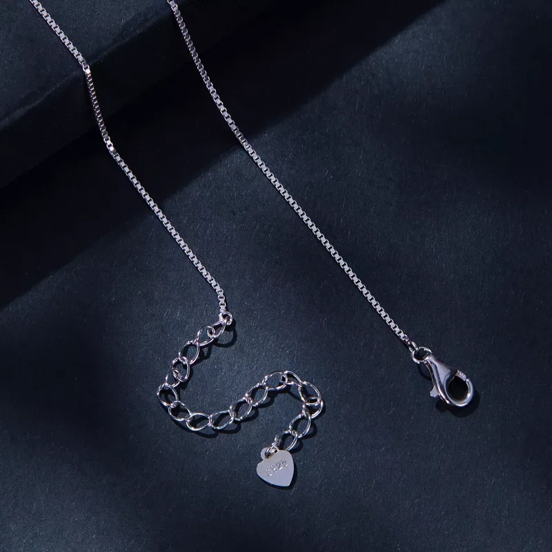 (resim) Pandora Stili 0.3 Karat Moissanite Kolye (Bir Sertifika) - MSN022 - Görüntüle 4