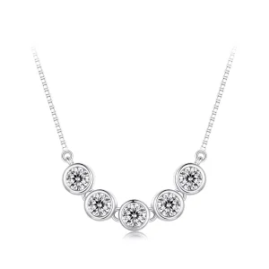(resim) Pandora Stili 0.3 Karat Moissanite Kolye (Bir Sertifika) - MSN022