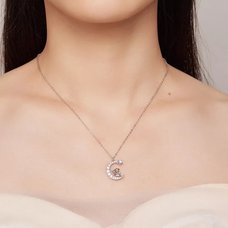 (resim) Pandora Stili Ay Tavşanı Kolye - BSN302 - Görüntüle 8
