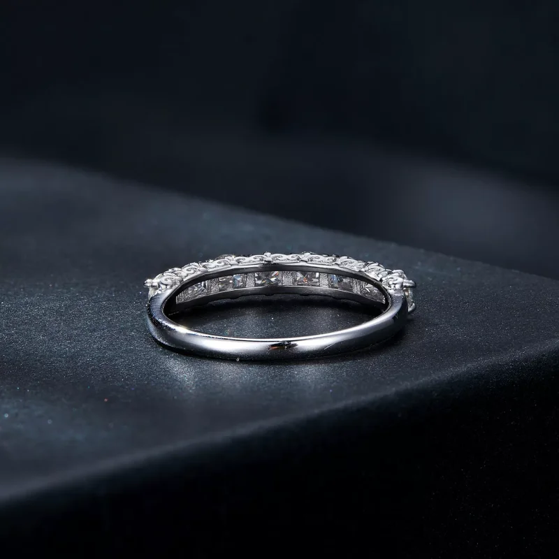 (resim) Pandora Stili Desenli Moissanite Yüzük (Bir Sertifika) - MSR015 - Görüntüle 5
