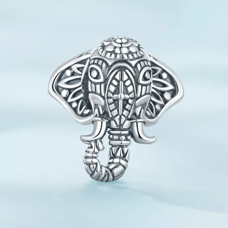 (resim) Pandora Stili Ganesha Şanslı Küçük Değerli Taş Takısı - SCC2477 - Görüntüle 2