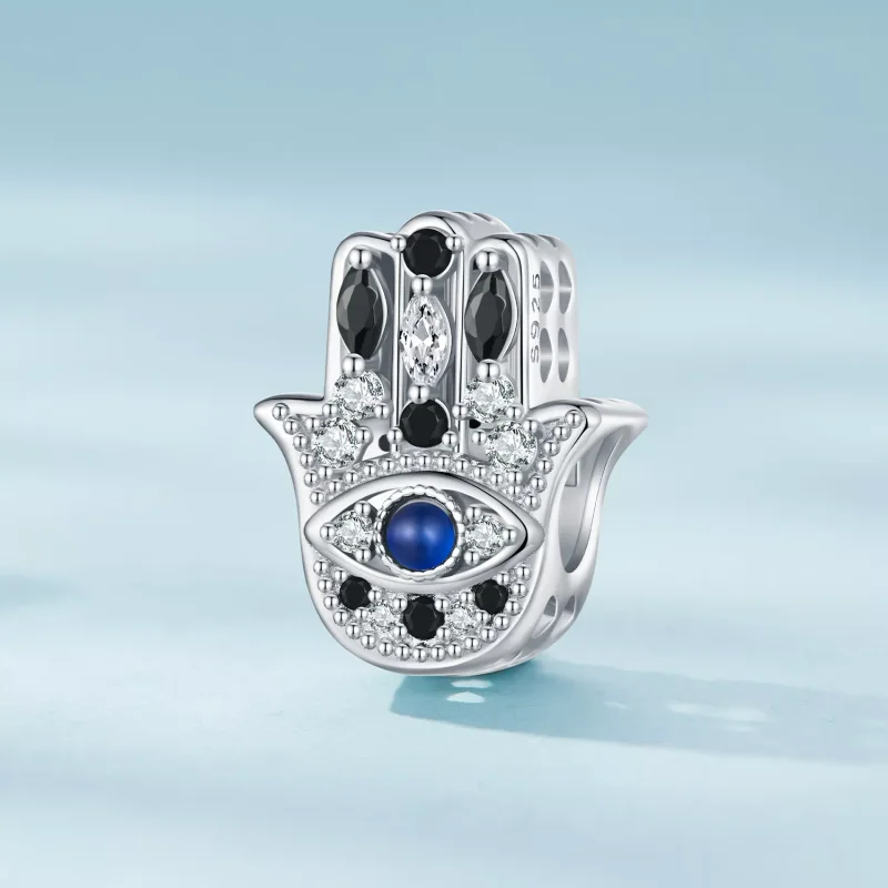 (resim) Pandora Stili Hamsa El Büyüsü Charm - SCC2522 - Görüntüle 2