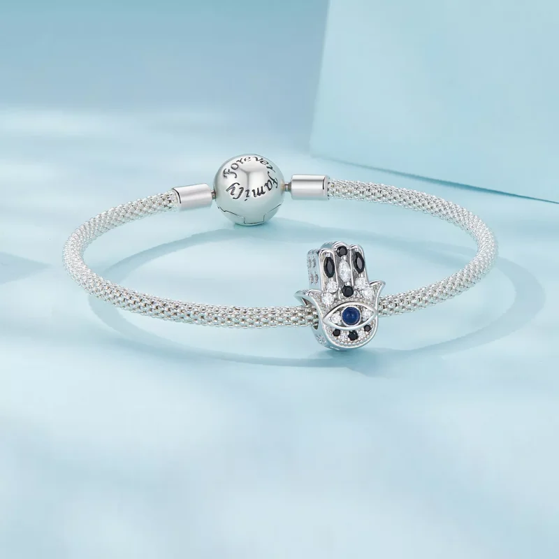 (resim) Pandora Stili Hamsa El Büyüsü Charm - SCC2522 - Görüntüle 5