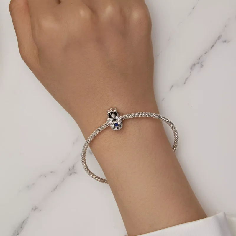 (resim) Pandora Stili Hamsa El Büyüsü Charm - SCC2522 - Görüntüle 6