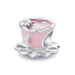 (resim) Pandora Stili Çiçekli Çay Bardağı Şansı - SCC2563
