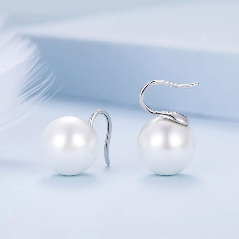 (resim) Pandora Stili İnci Küpe - BSE857 - Görüntüle 3