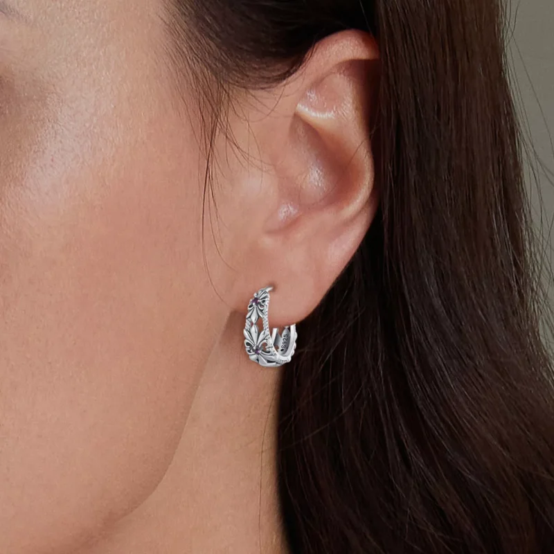 (resim) Pandora Stili Iris Vintage Halka Küpe - SCE1649 - Görüntüle 5