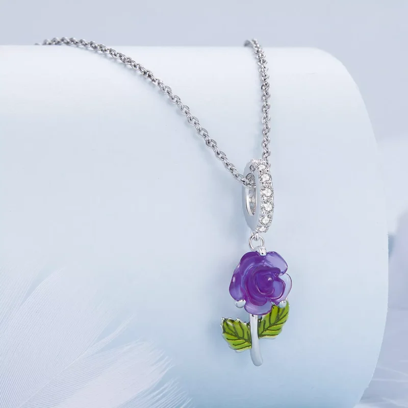 (resim) Pandora Stili Kristal Gül Sallantı - BSC824-VT - Görüntüle 2
