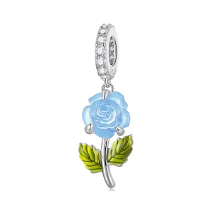(resim) Pandora Stili Kristal Gül Sallantılı - BSC824-BU