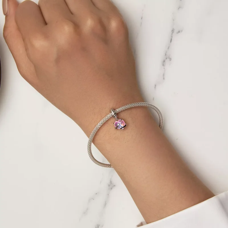 (resim) Pandora Stili Kucaklayan Taşlı Küpe - SCC2540 - Görüntüle 7