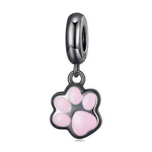 (resim) Pandora Stili Mini Siyah Kedi Pençe Asma - SCC2476-D