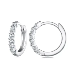 (resim) Pandora Stili Moissanite Halka Küpe - MSE029