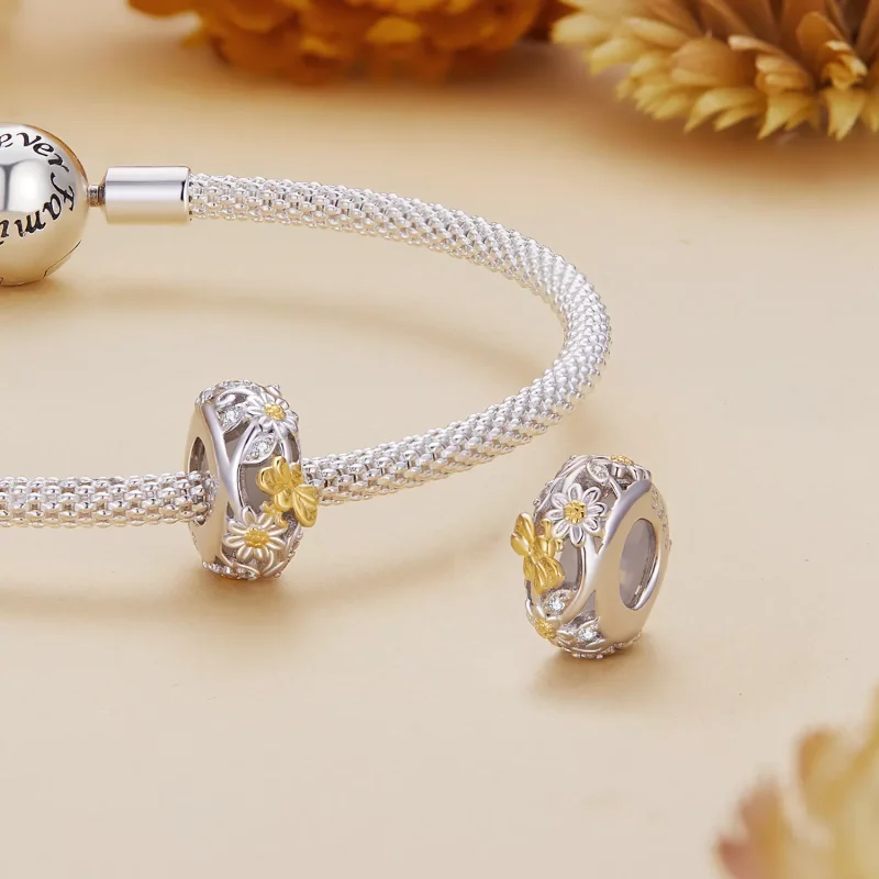(resim) Pandora Stili Papatya Arı Silikon Spacer - BSC819 - Görüntüle 4