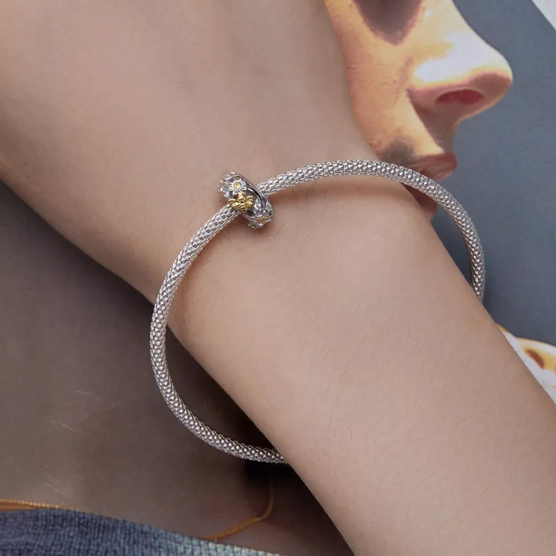 (resim) Pandora Stili Papatya Arı Silikon Spacer - BSC819 - Görüntüle 6