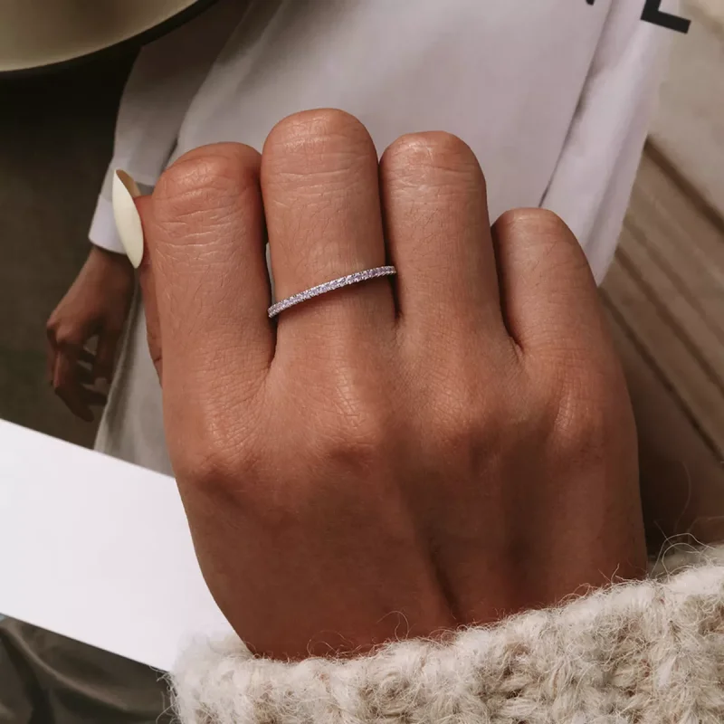 (resim) Pandora stili Pembe Elmas Yüzük - SCR066-J - Görüntüle 2