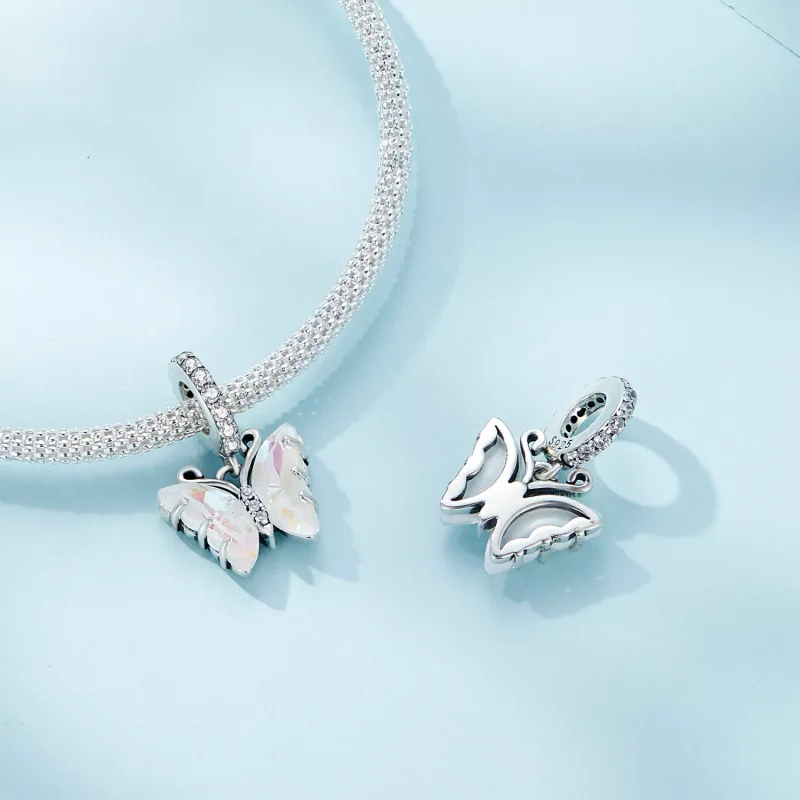 (resim) Pandora Stili Renkli Aurora Kelebek Dangle - SCC2305-CF - Görüntüle 4