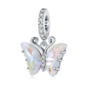 (resim) Pandora Stili Renkli Aurora Kelebek Dangle - SCC2305-CF