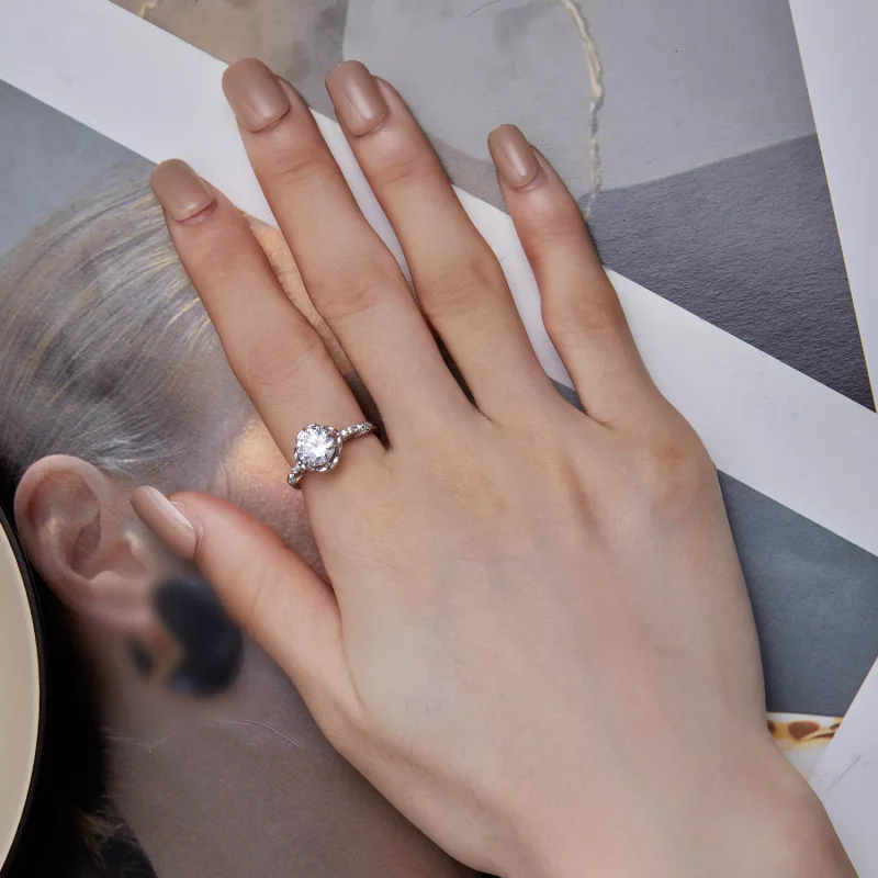 (resim) Pandora Stili Romantik Gül Yüzük - BSR387 - Görüntüle 6
