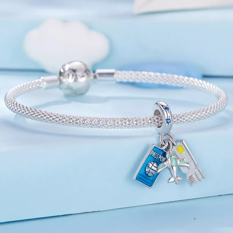 (resim) Pandora Stili Seyahat Uçağı Süs - SCC2479 - Görüntüle 6
