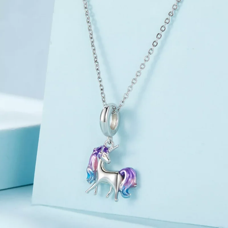 (resim) Pandora Stili Unicorn Dangle - SCC2621 - Görüntüle 2