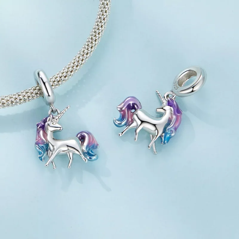 (resim) Pandora Stili Unicorn Dangle - SCC2621 - Görüntüle 4