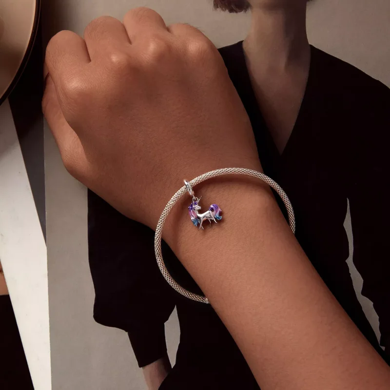 (resim) Pandora Stili Unicorn Dangle - SCC2621 - Görüntüle 5