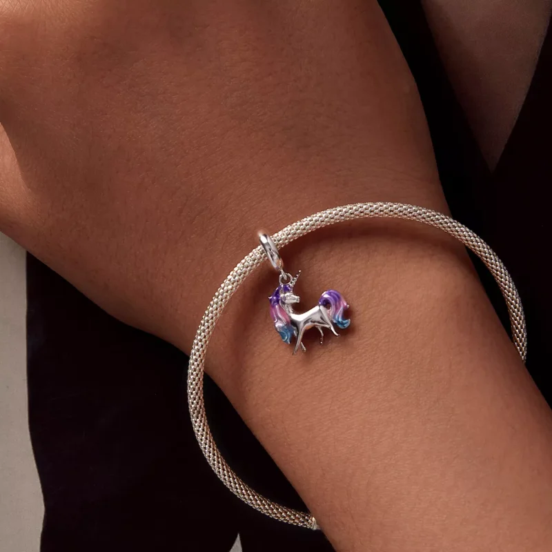 (resim) Pandora Stili Unicorn Dangle - SCC2621 - Görüntüle 6