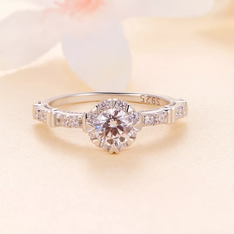 (resim) Pandora Stili Zarif Moissanite Yüzük - MSR023 - Görüntüle 3