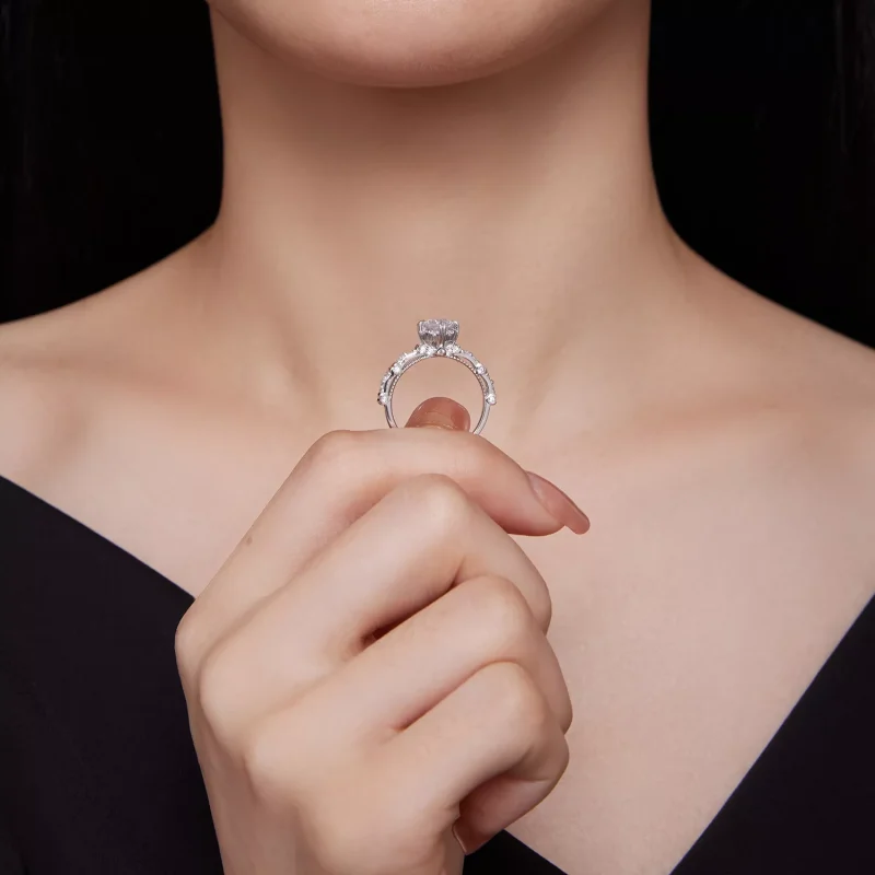 (resim) Pandora Stili Zarif Moissanite Yüzük - MSR023 - Görüntüle 6