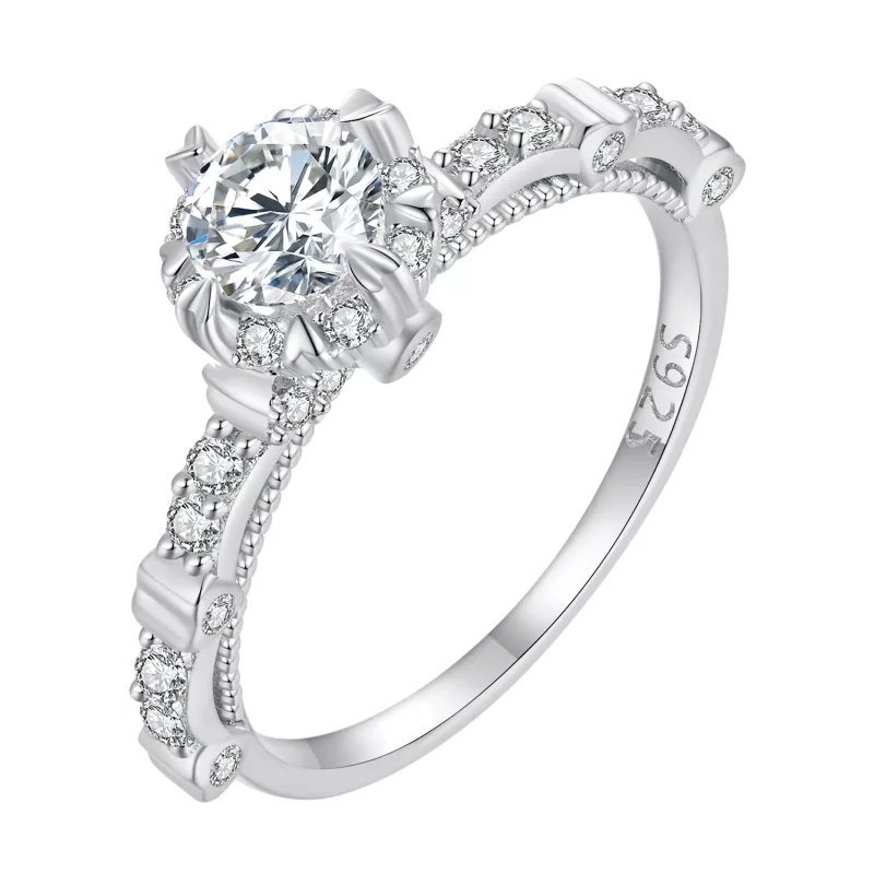 (resim) Pandora Stili Zarif Moissanite Yüzük - MSR023 - Görüntüle 8