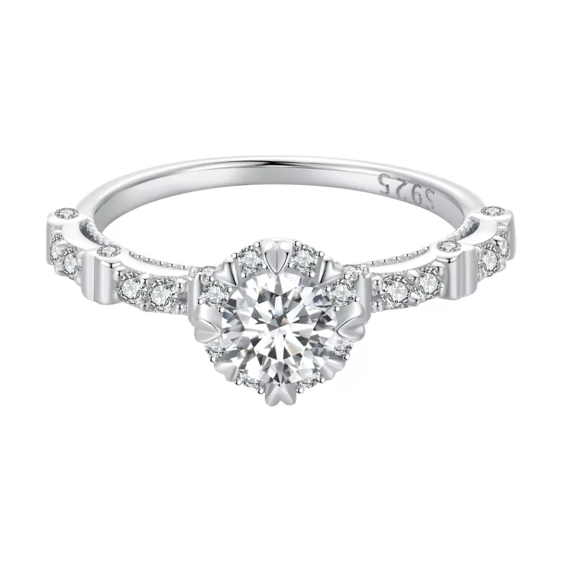 (resim) Pandora Stili Zarif Moissanite Yüzük - MSR023 - Görüntüle 9