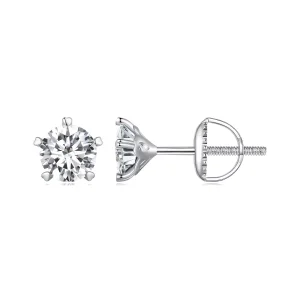 (resim) Pandora Stilinde 0.5 Karat Moissanit Küpe - MSE024-S
