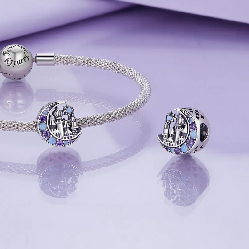 (resim) Pandora Tarzı Ay Işığında Kale Charm - BSC892 - Görüntüle 4