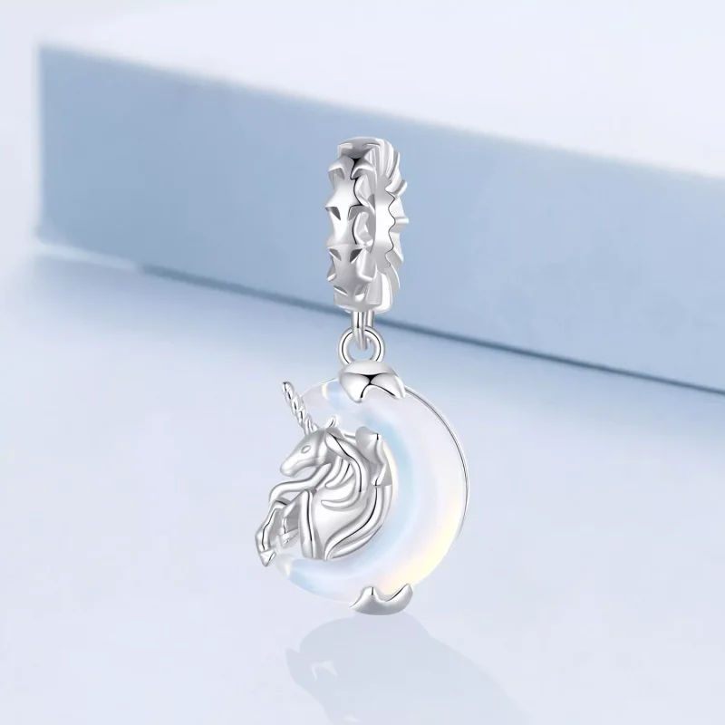(resim) Pandora Tarzı Ay Unicorn Asma - BSC926 - Görüntüle 2