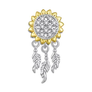 (resim) Pandora tarzı Ayçiçeği Rüya Avcısı Charm - BSC820