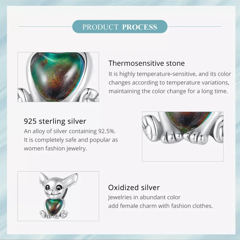 (resim) Pandora tarzı Chihuahua Charm - SCC2601 - Görüntüle 6
