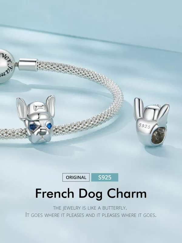 (resim) Pandora tarzı French Bulldog Charm - SCC2588 - Görüntüle 2