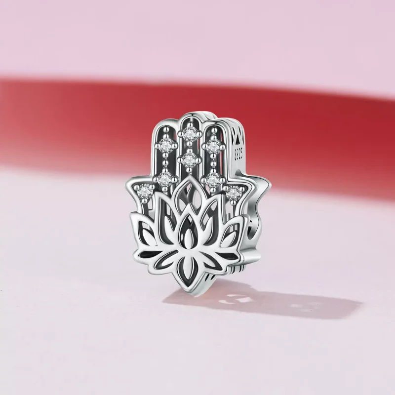 (resim) Pandora Tarzı Hamsa El Nazar Boncuk - SCC2628 - Görüntüle 2