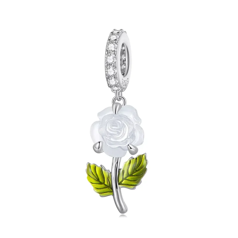 (resim) Pandora Tarzı Kristal Gül Sallantı - BSC824 - Görüntüle 8
