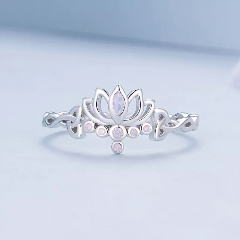 (resim) Pandora tarzı Lotus Yüzük - BSR487 - Görüntüle 3