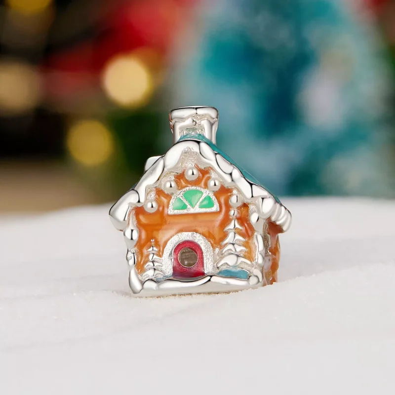 (resim) Pandora tarzı Luminous Christmas Eve House Charm - SCC2646 - Görüntüle 2
